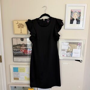 Tommy Hilfiger 6 Elegant Black Ruffle Sleeve Dress